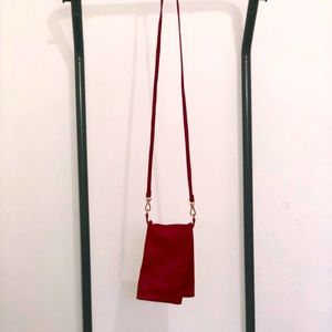 Zara phone leather crossbody case